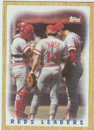 1987 Topps Baseball Cards      281     Reds TL/Rose
